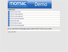 Tablet Screenshot of html5demo.momac.net
